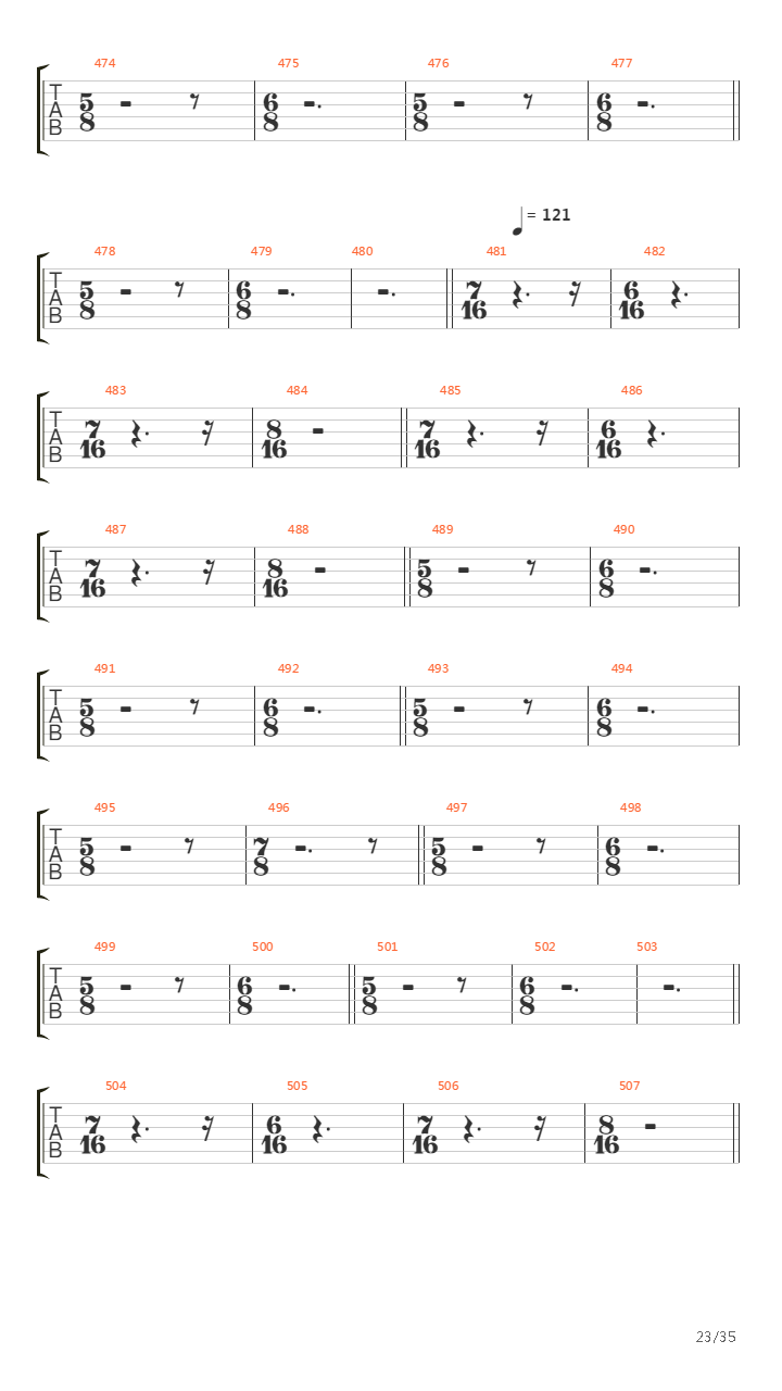 Octavarium吉他谱