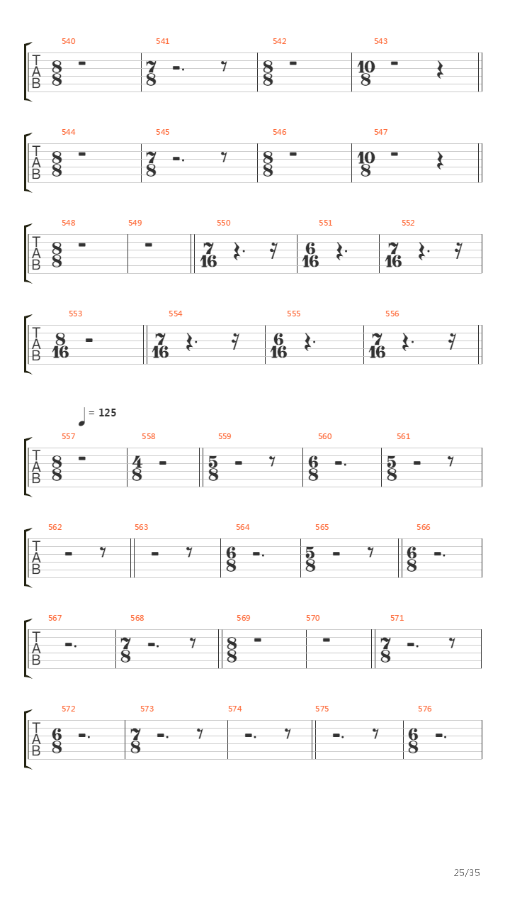 Octavarium吉他谱