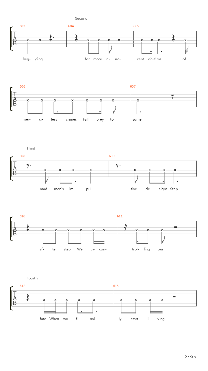 Octavarium吉他谱