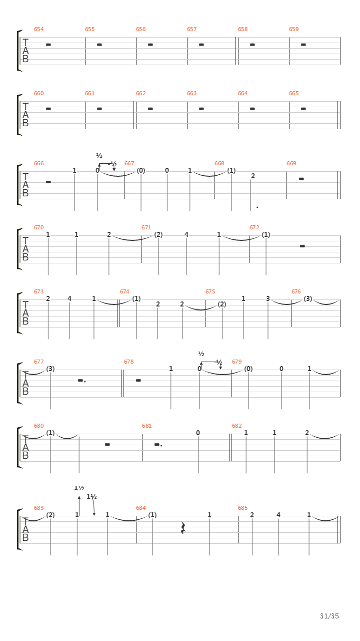 Octavarium吉他谱