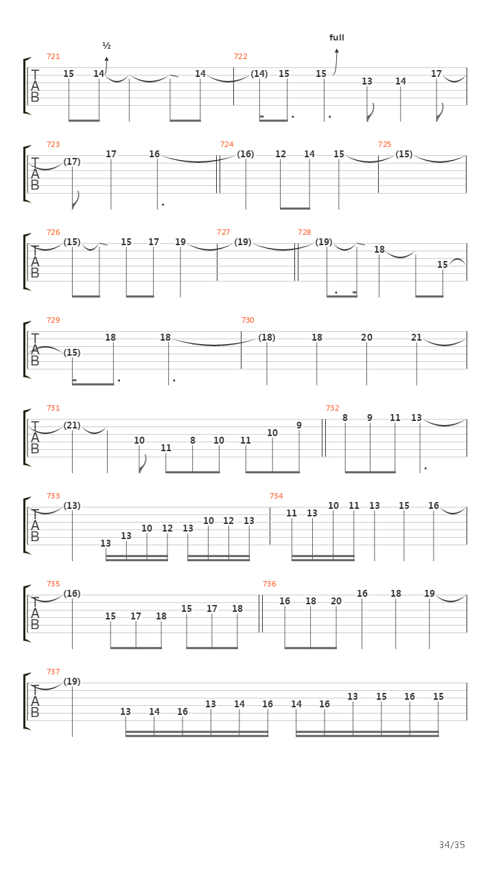 Octavarium吉他谱