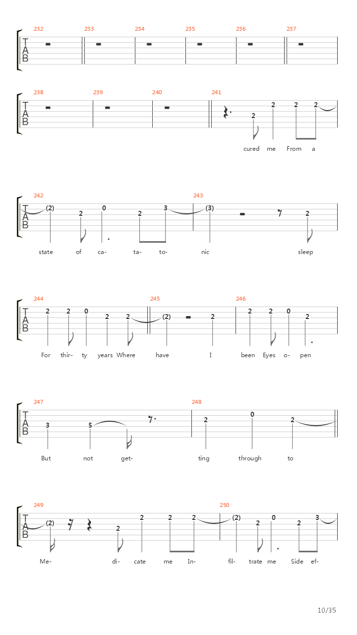 Octavarium吉他谱