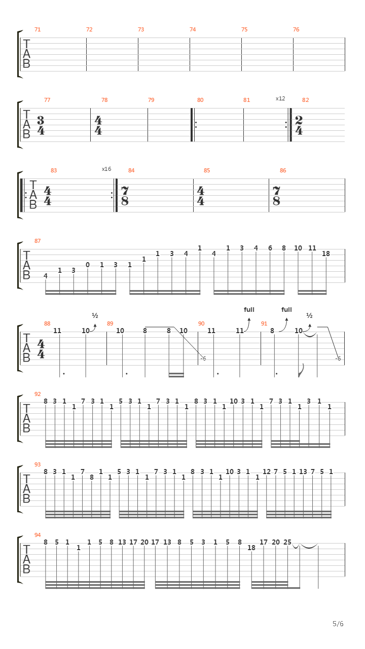 Overture 1928吉他谱