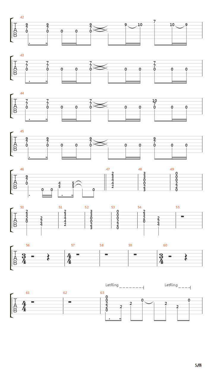 Overture 1928吉他谱