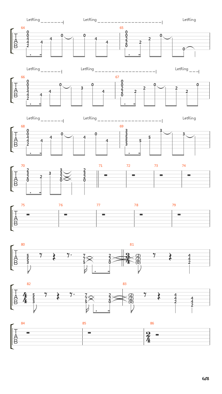 Overture 1928吉他谱