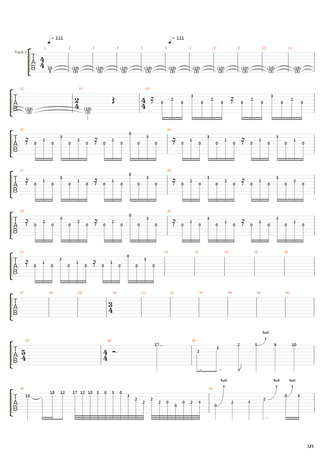 Overture 1928吉他谱