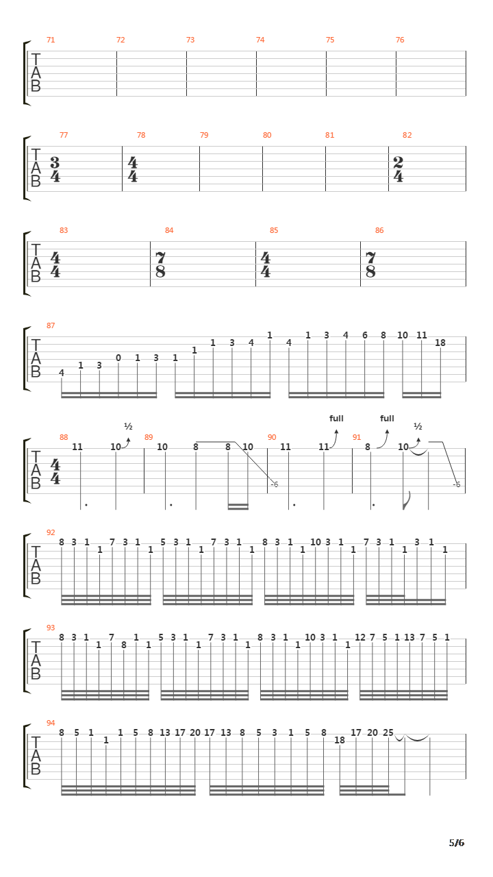 Overture 1928吉他谱