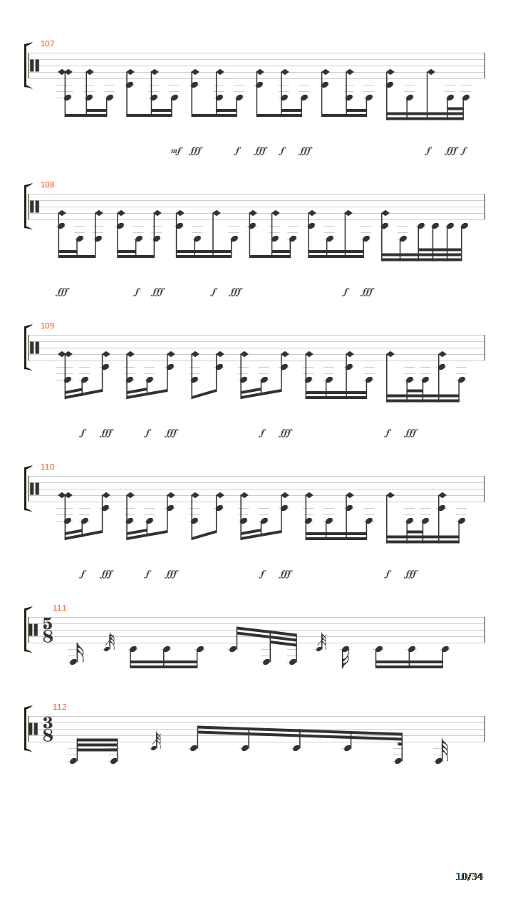 Sacrificed Sons吉他谱