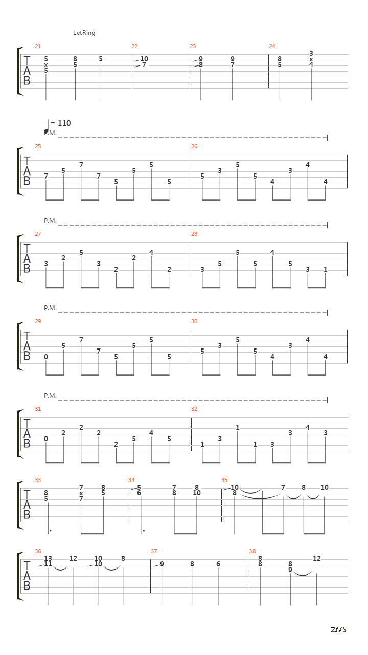 Six Degrees Of Inner Turbulence吉他谱