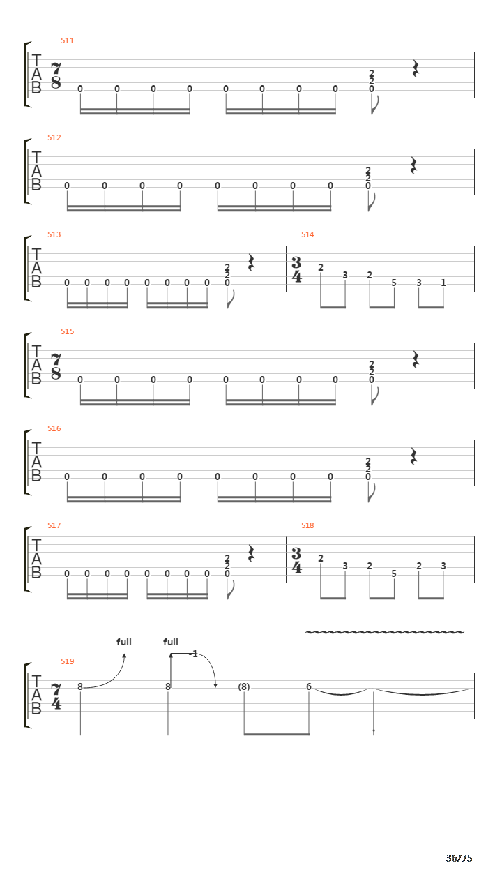 Six Degrees Of Inner Turbulence吉他谱