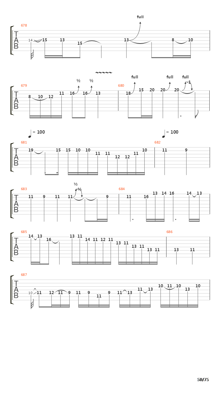 Six Degrees Of Inner Turbulence吉他谱