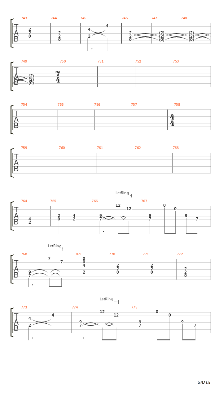 Six Degrees Of Inner Turbulence吉他谱