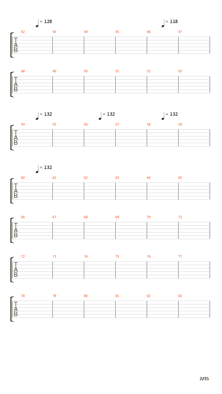 Six Degrees Of Inner Turbulence吉他谱