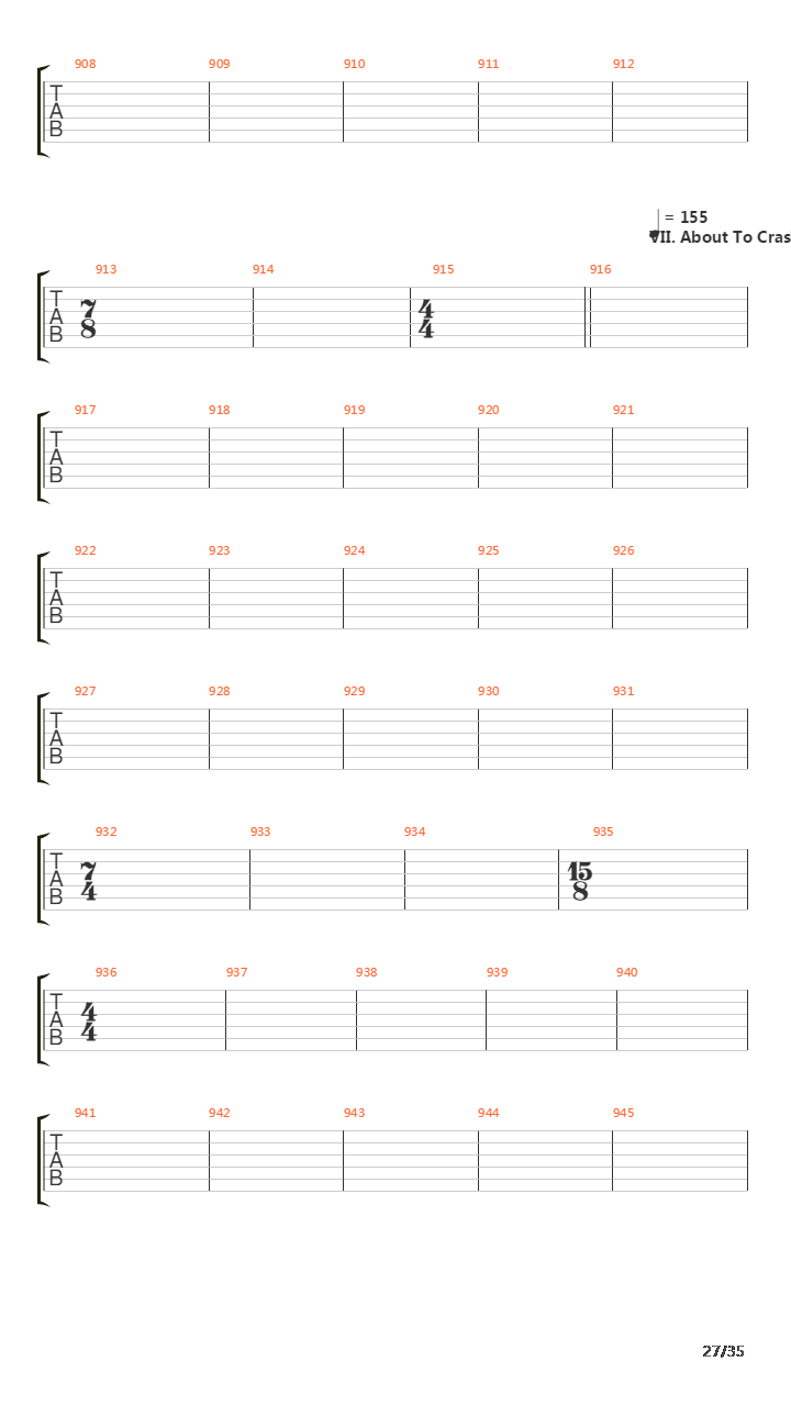 Six Degrees Of Inner Turbulence吉他谱