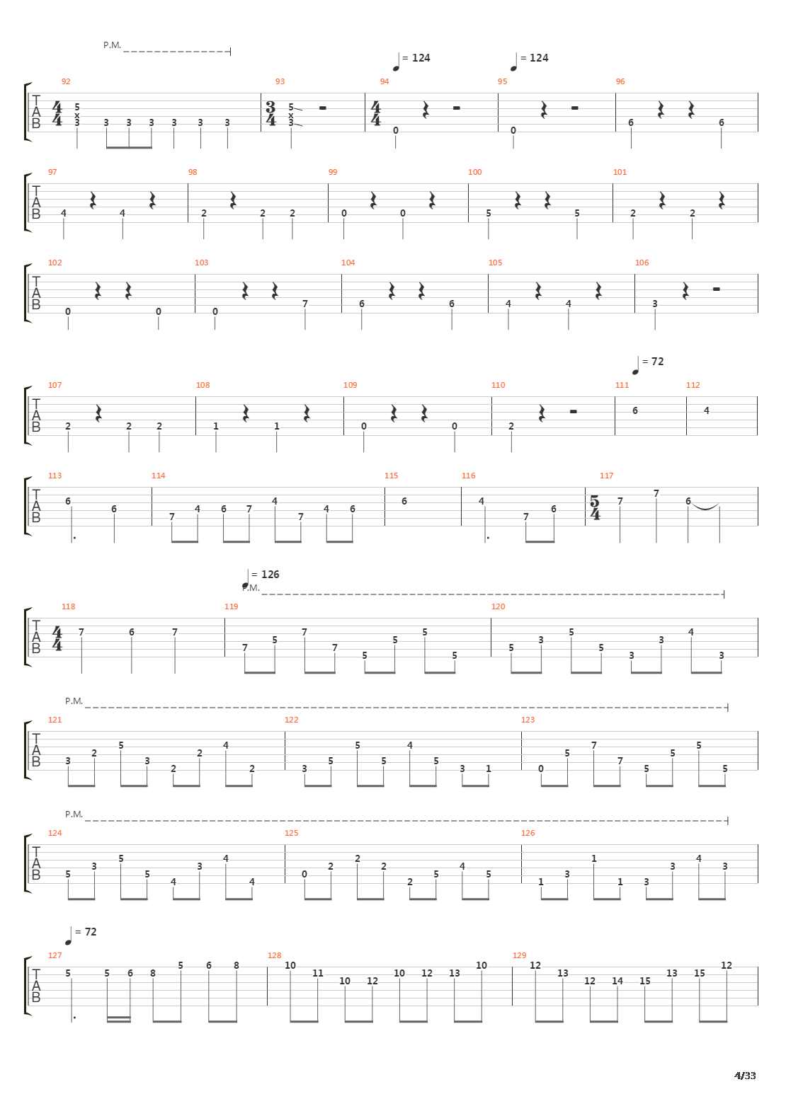 Six Degrees Of Inner Turbulence吉他谱