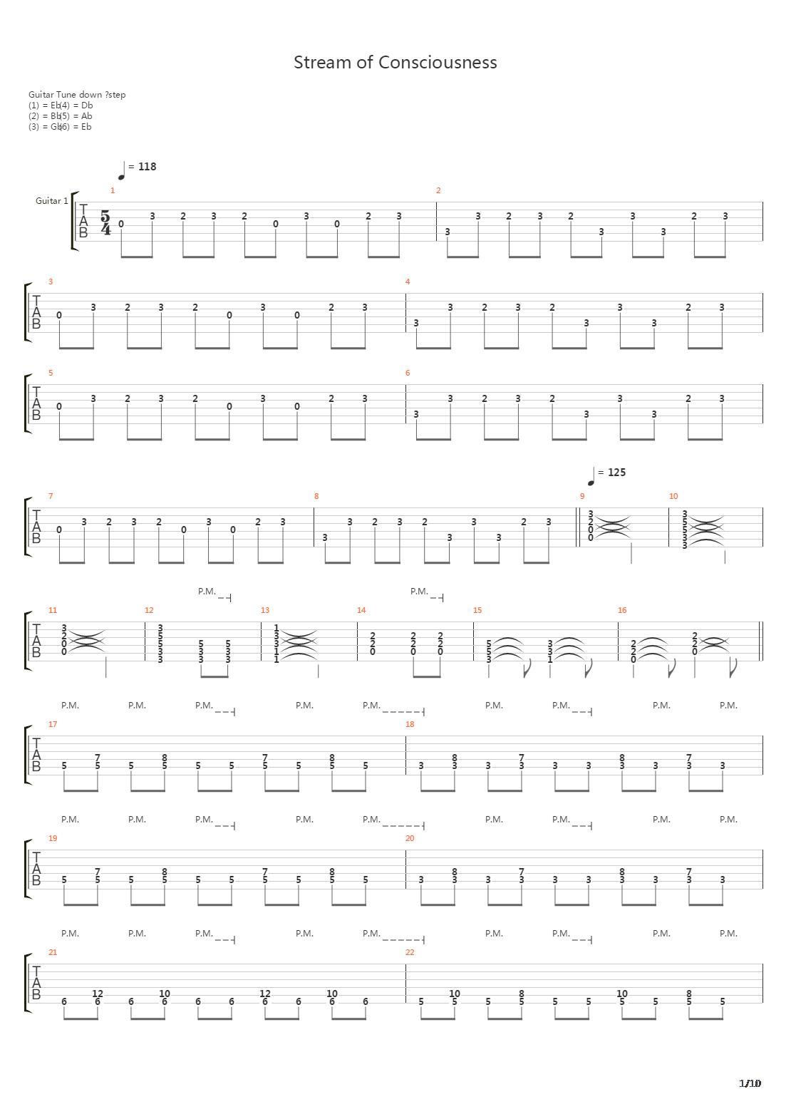 Stream Of Consciousness吉他谱