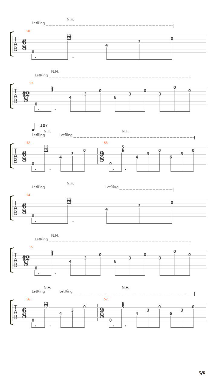 The Count Of Tuscany吉他谱