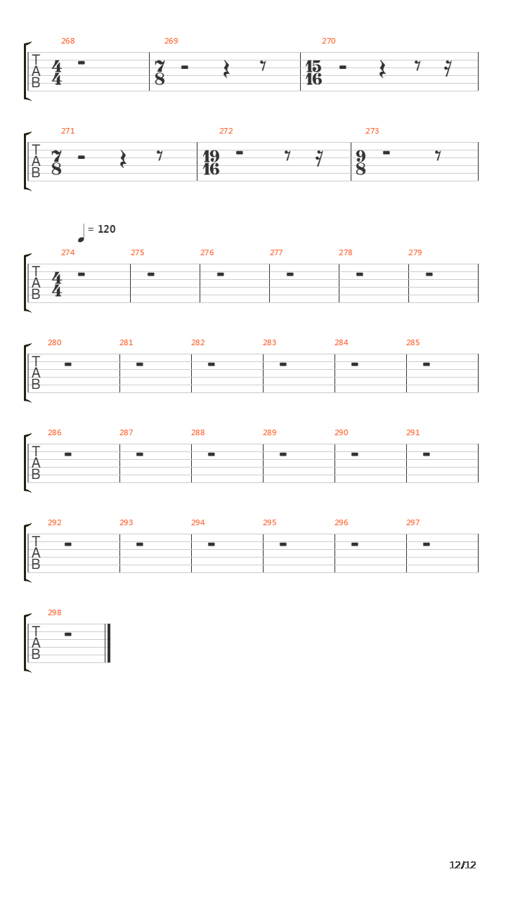 The Count Of Tuscany吉他谱