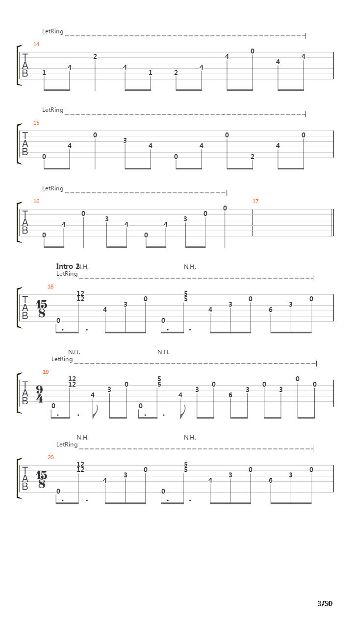 The Count Of Tuscany吉他谱