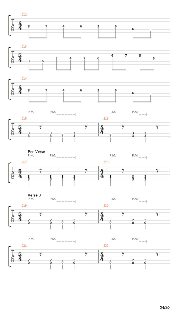 The Count Of Tuscany吉他谱