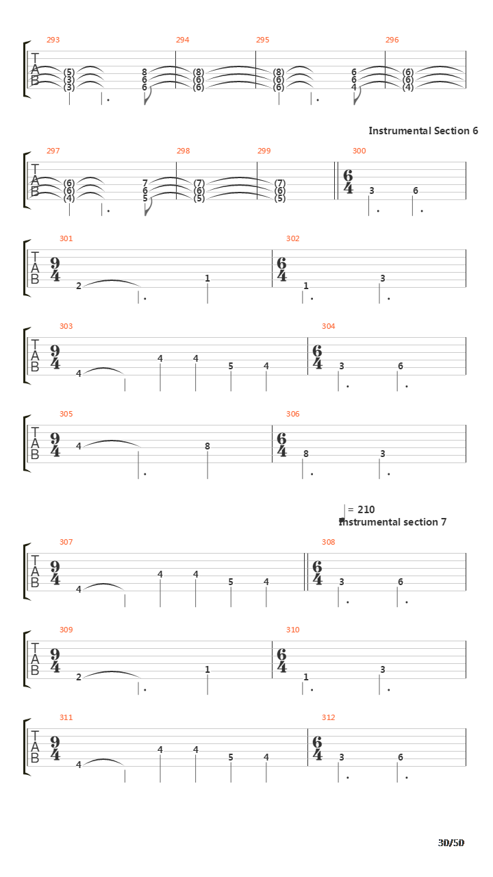 The Count Of Tuscany吉他谱