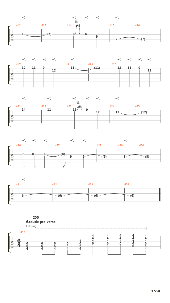 The Count Of Tuscany吉他谱