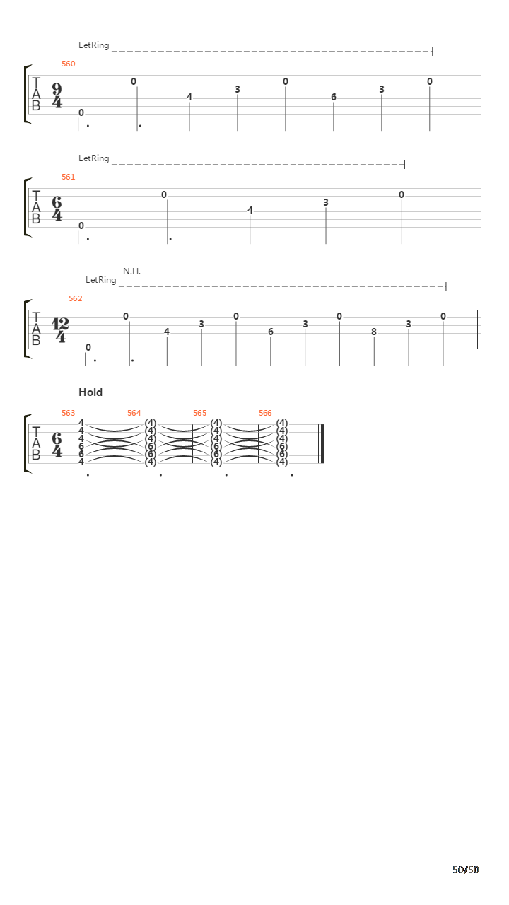 The Count Of Tuscany吉他谱