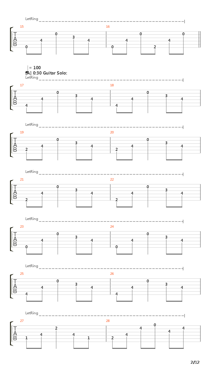 The Count Of Tuscany(10)吉他谱