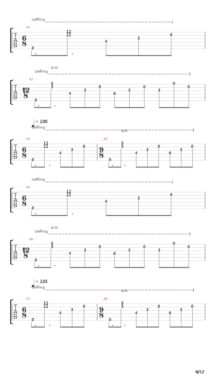 The Count Of Tuscany(10)吉他谱