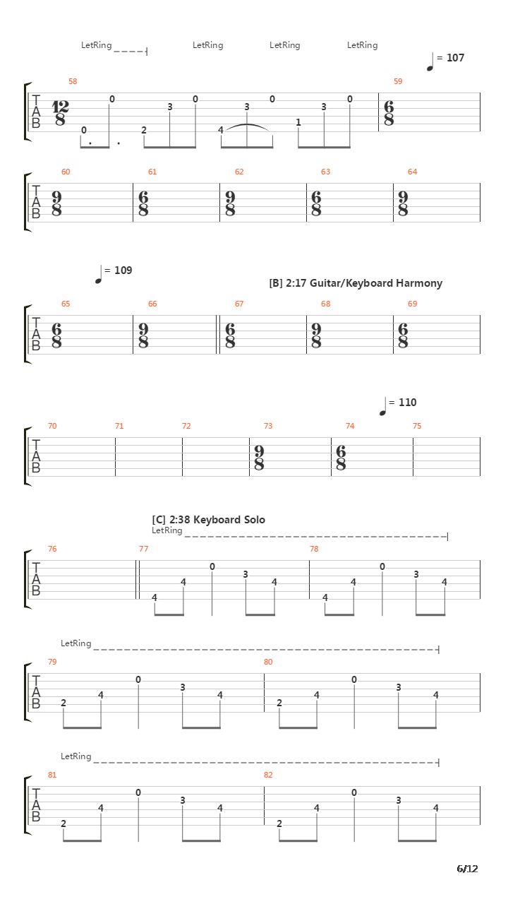 The Count Of Tuscany(10)吉他谱