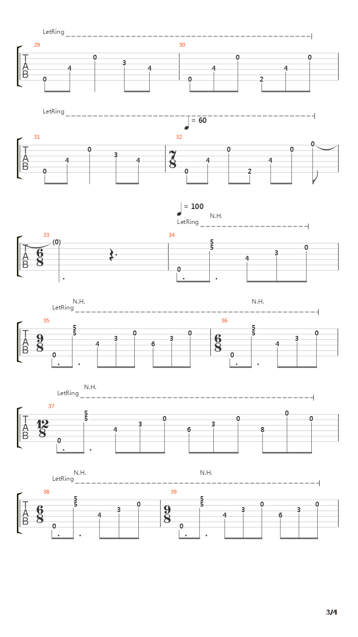 The Count Of Tuscany吉他谱