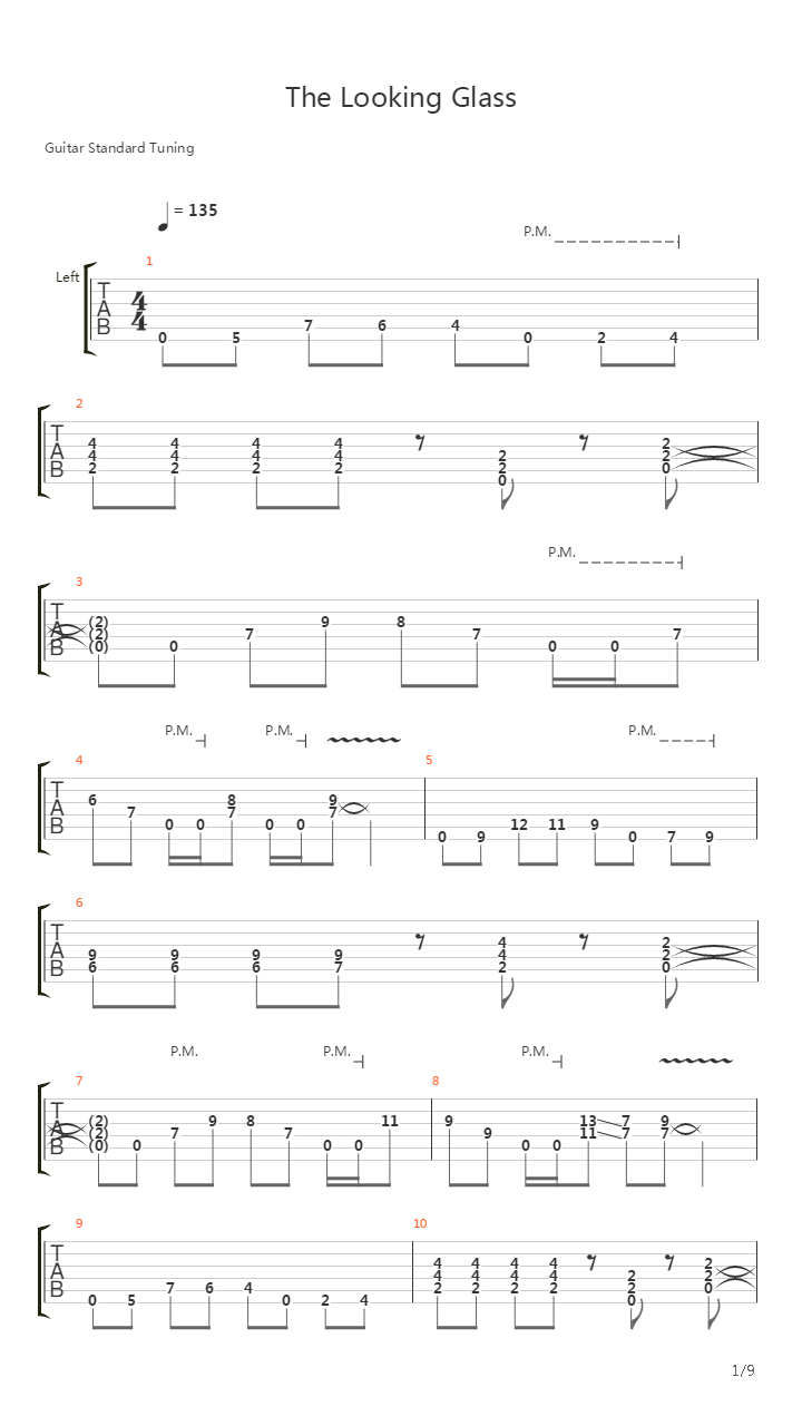 The Looking Glass吉他谱