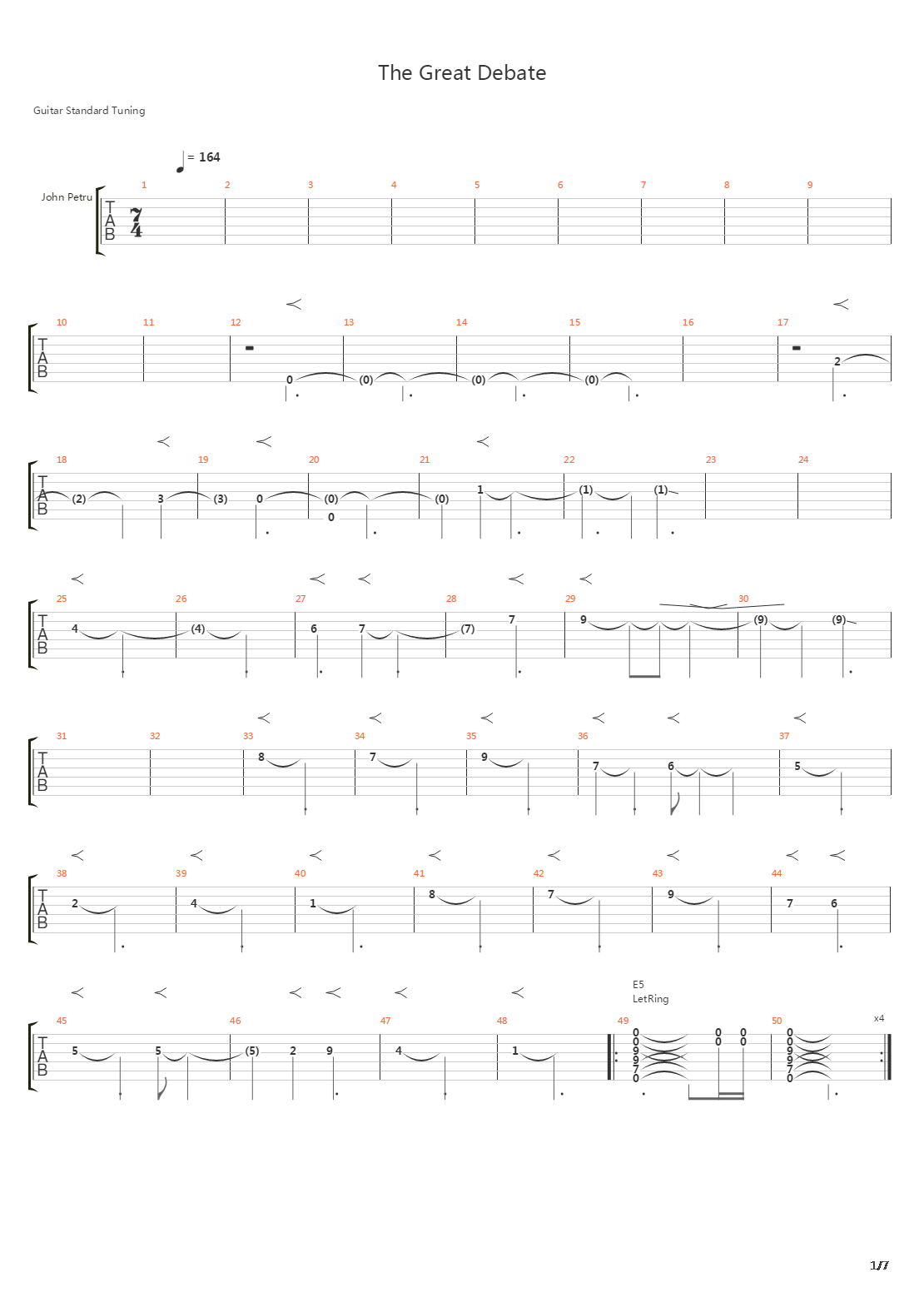 The Great Debate吉他谱