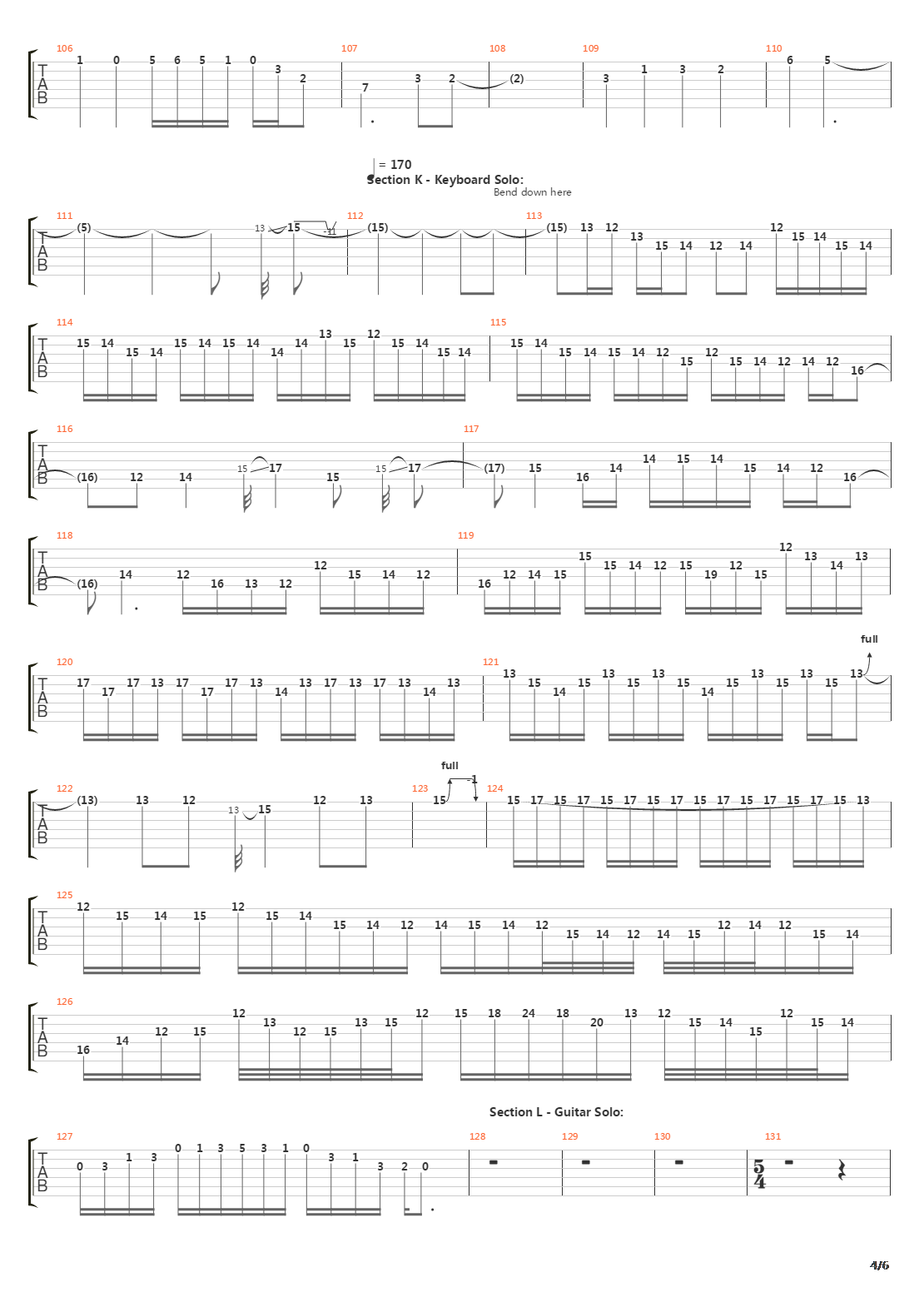 The Ytse Jam吉他谱