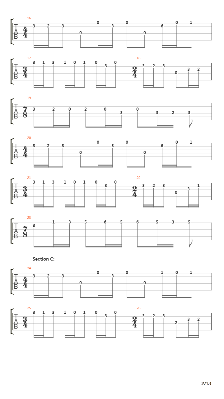 The Ytse Jam吉他谱