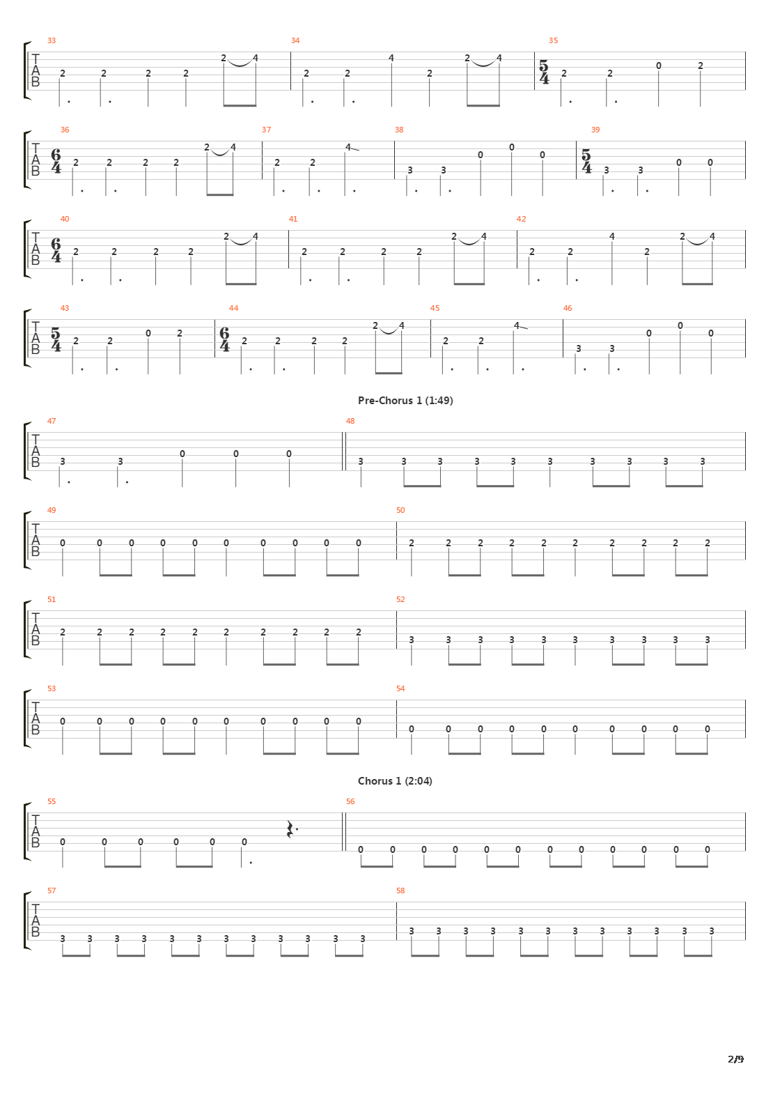 These Walls吉他谱