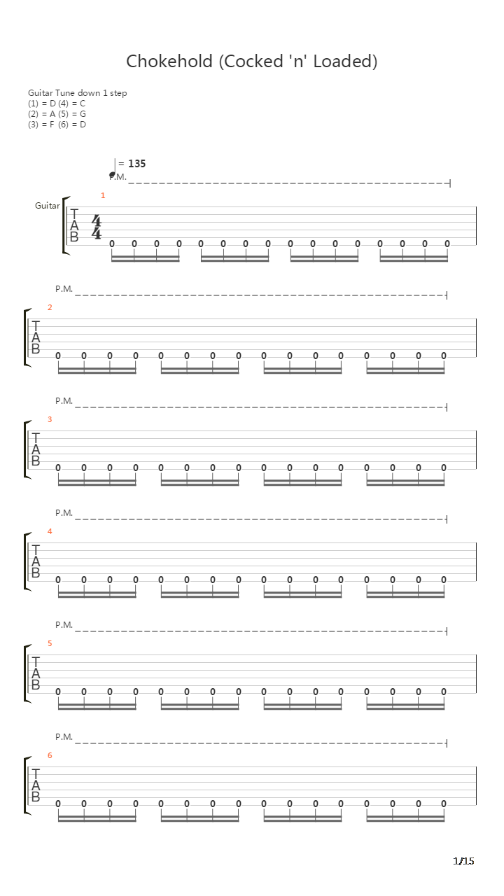 Chokehold吉他谱