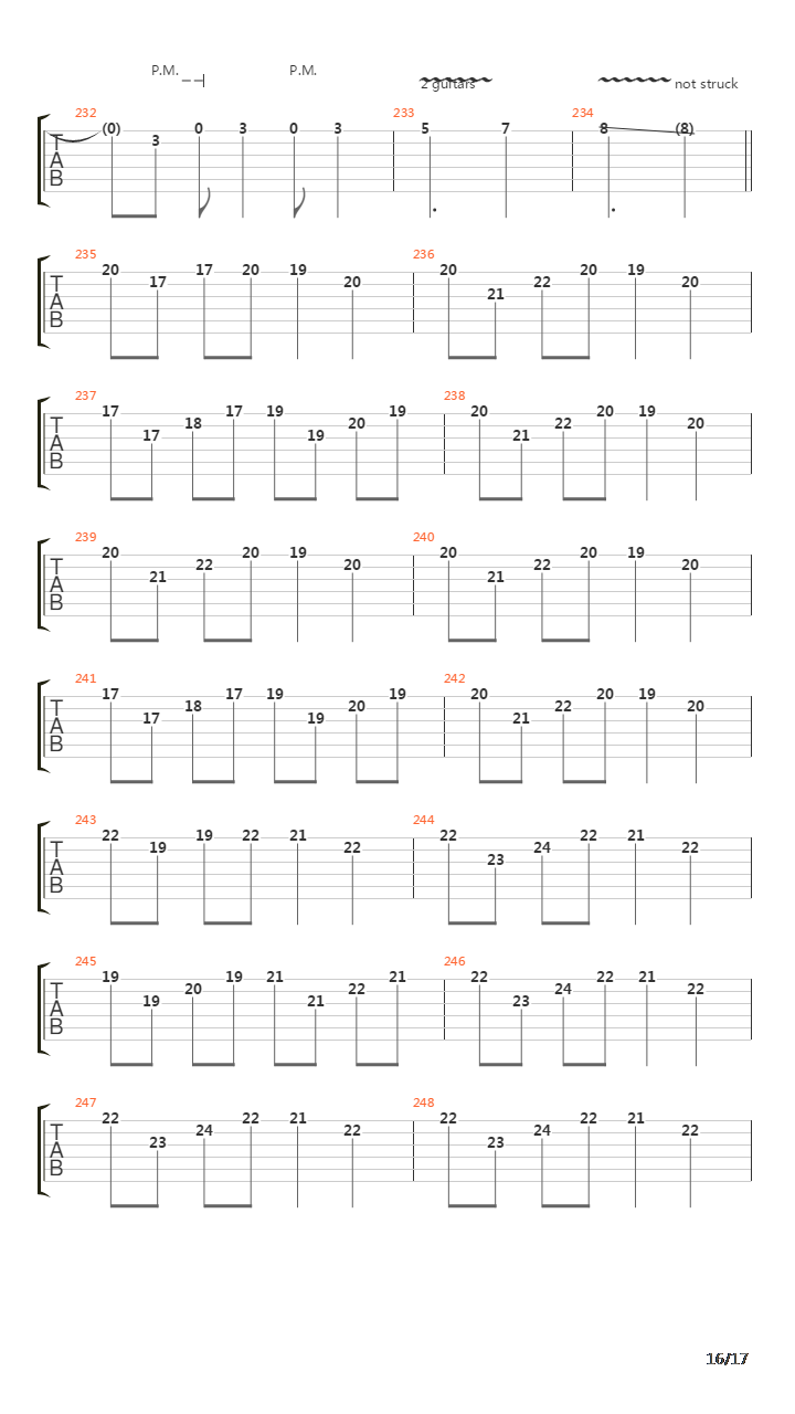 Downfall吉他谱