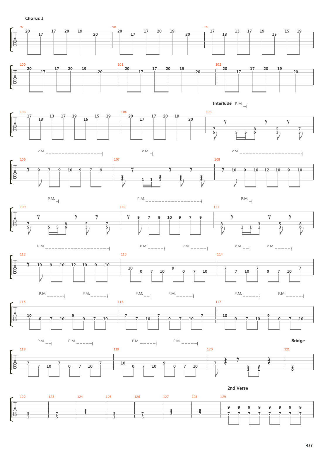 Downfall吉他谱