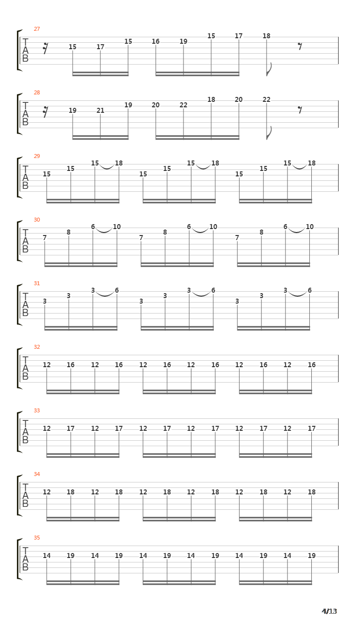 Passage To The Reaper吉他谱