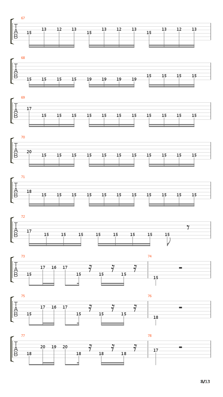 Passage To The Reaper吉他谱