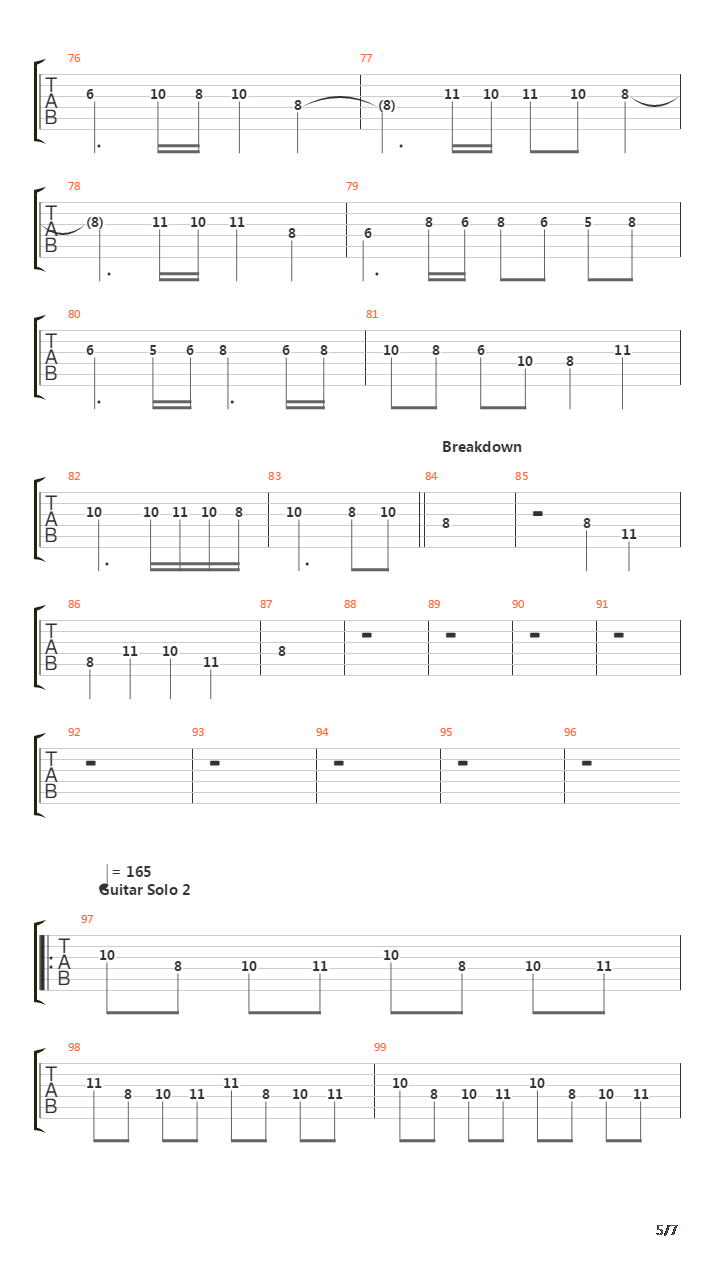 The Final Countdown吉他谱