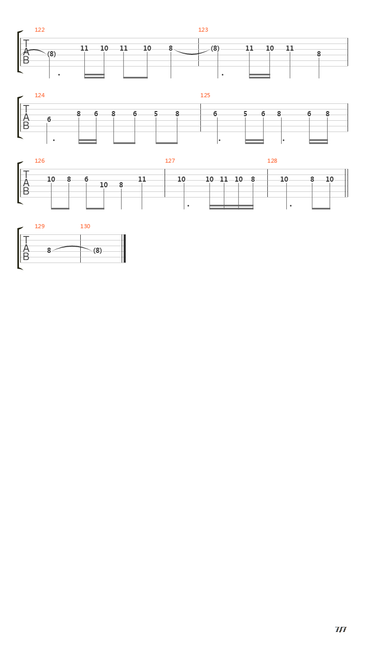 The Final Countdown吉他谱