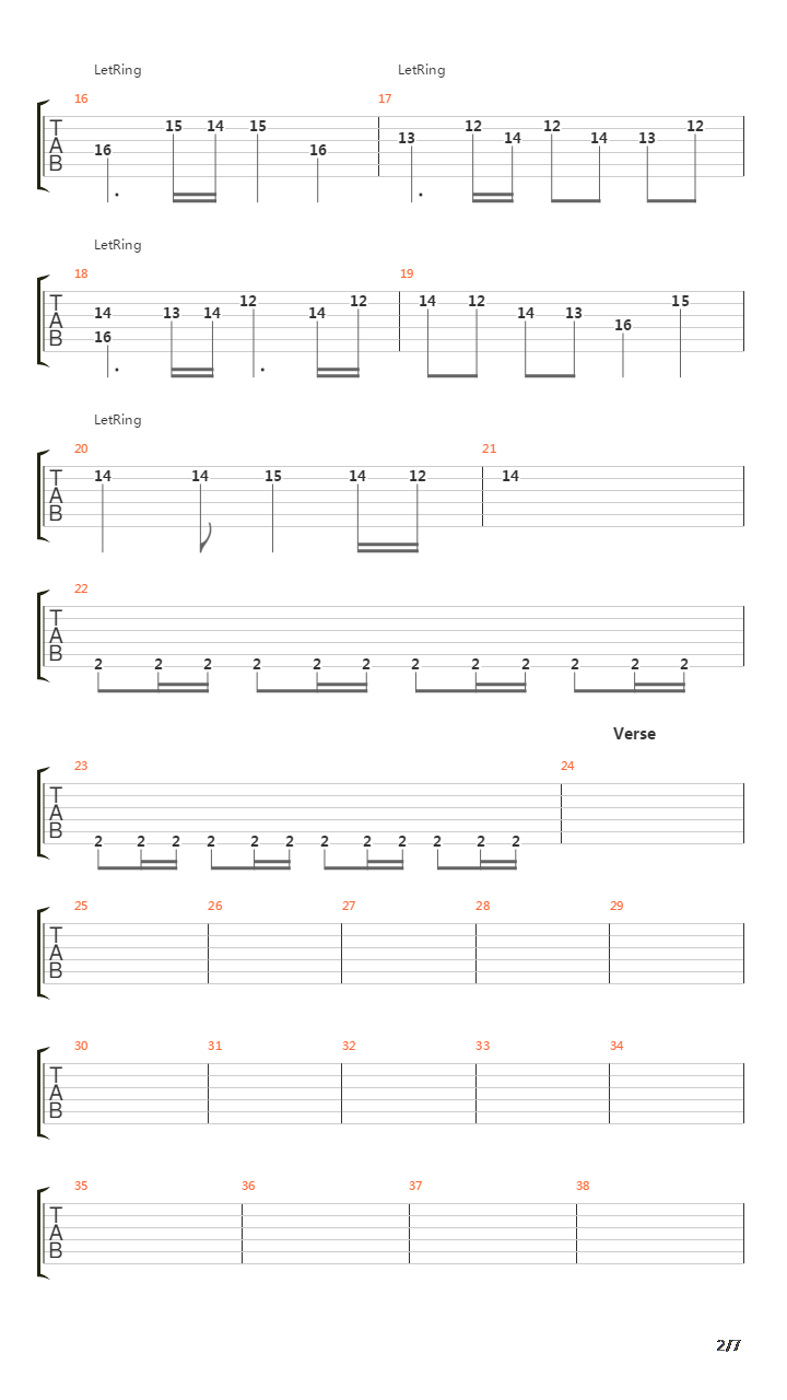 The Final Countdown吉他谱