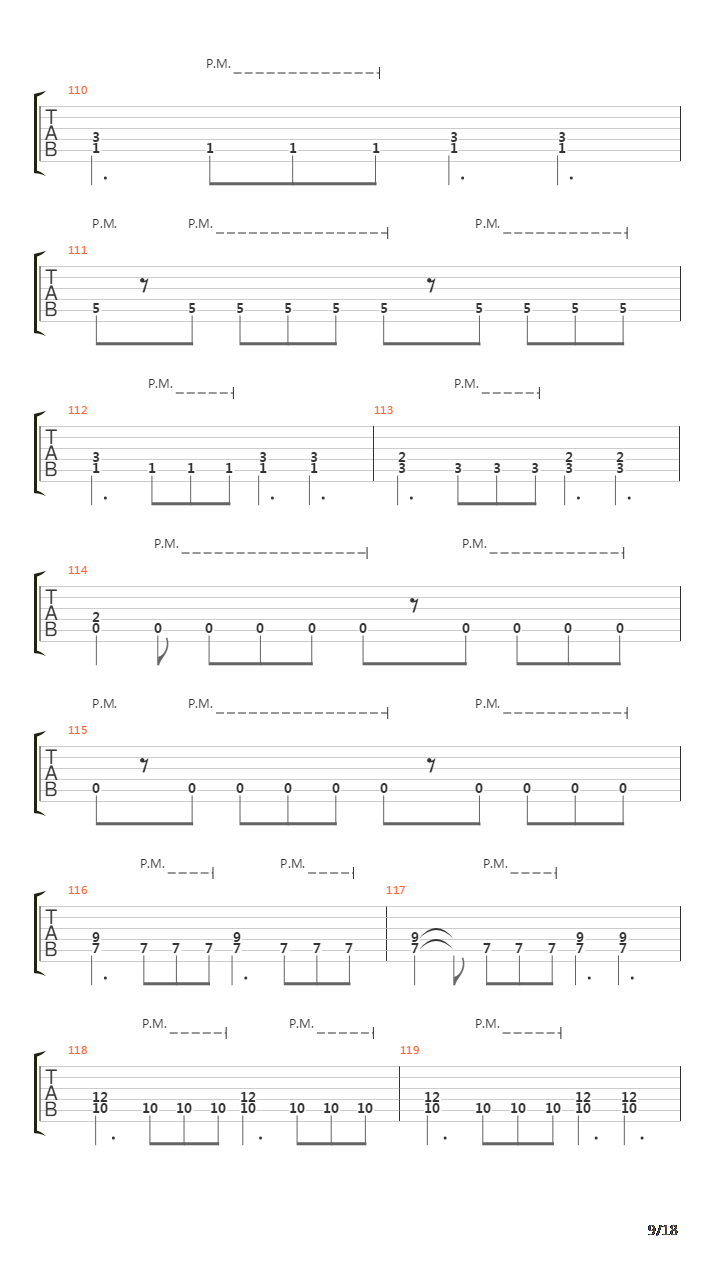 Towards Dead End吉他谱