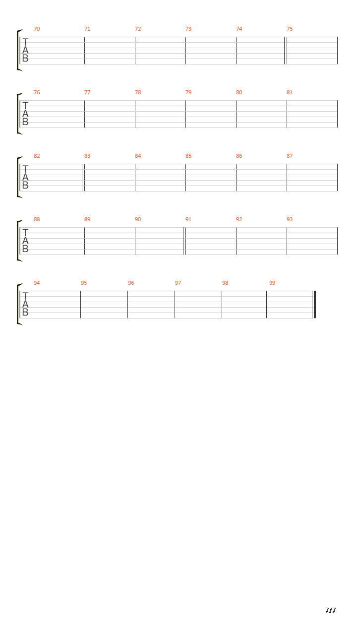 Waltari Song吉他谱
