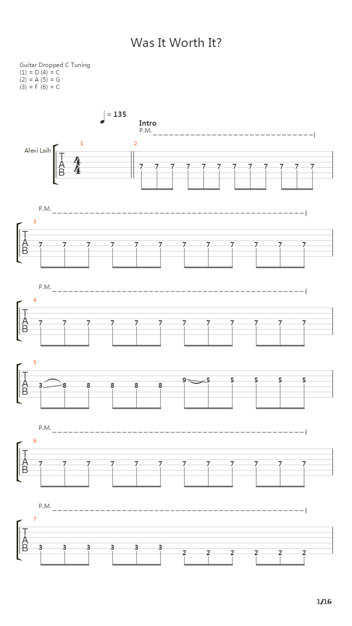 Was It Worth It吉他谱