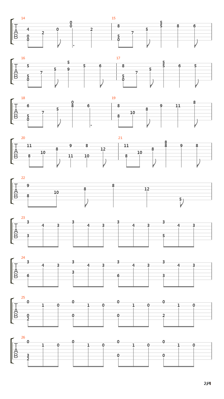 Penumbra  Overture(半影序曲) - Penumbra Main Theme吉他谱