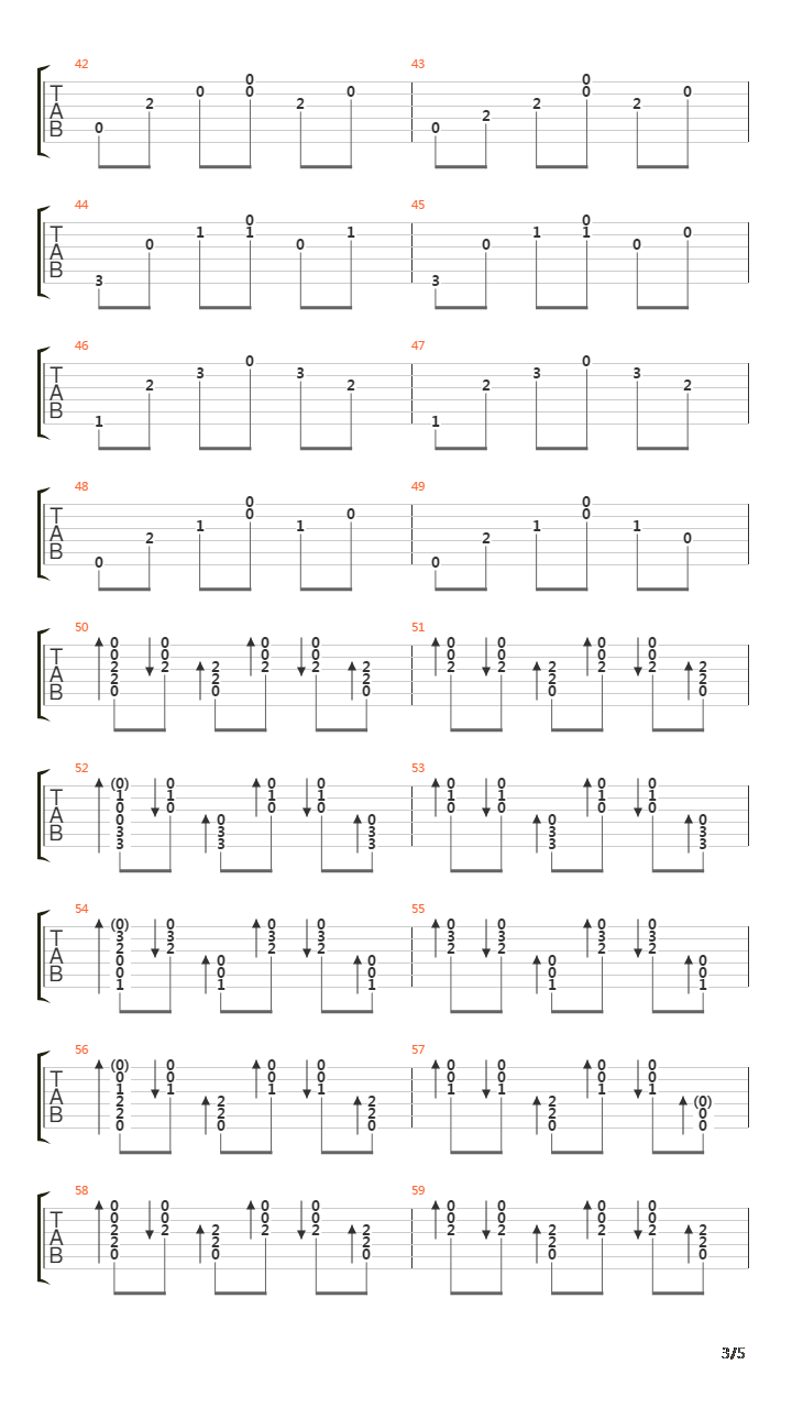 Metro 2033(地铁2033) - Guitar Song 2(吉他曲 2)吉他谱