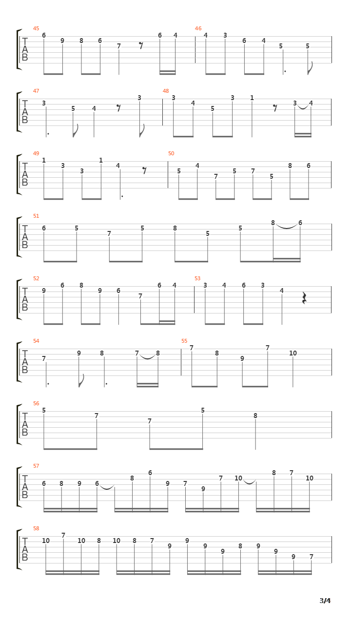 洛克人(Mighty No. 9) - Main Theme Transcription吉他谱